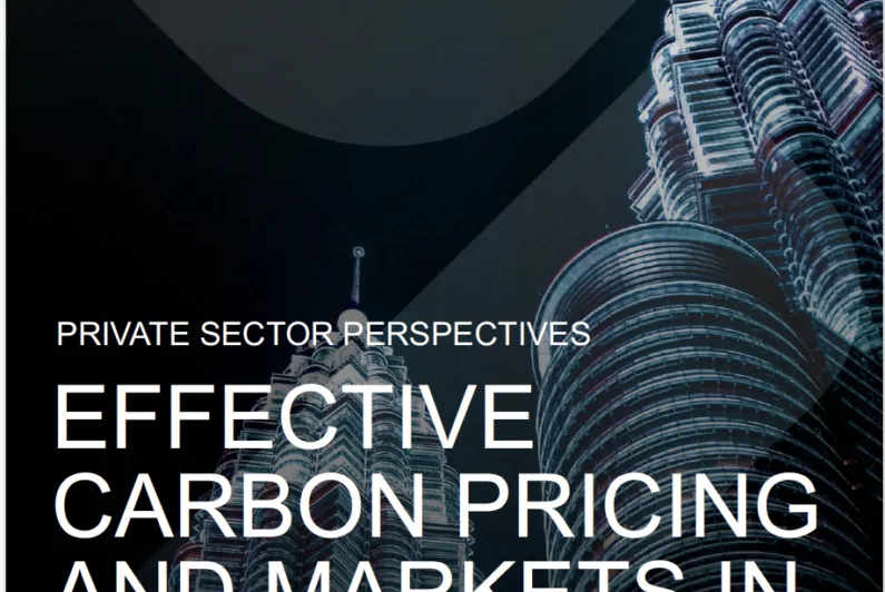 New paper launched: Effective Carbon Pricing and Markets in Malaysia