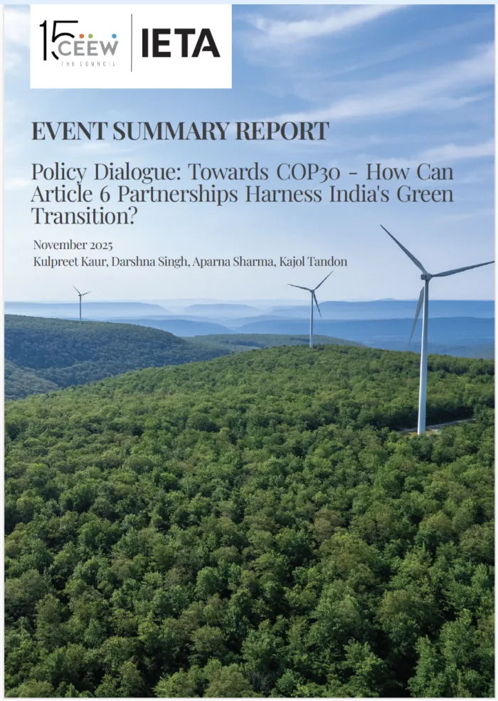 IETA–CEEW Article 6 Dialogue - Event Highlights and Key Takeaways