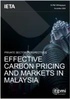 Towards an Effective Carbon Price in Malaysia: Launch of IETA Whitepaper  