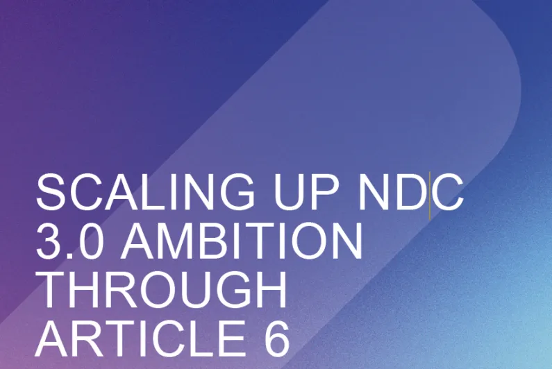 USING ARTICLE 6 TO UNLOCK FINANCE FOR CLIMATE ACTION