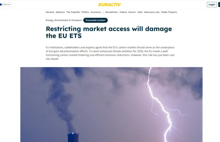 IETA article on market access in the EU ETS