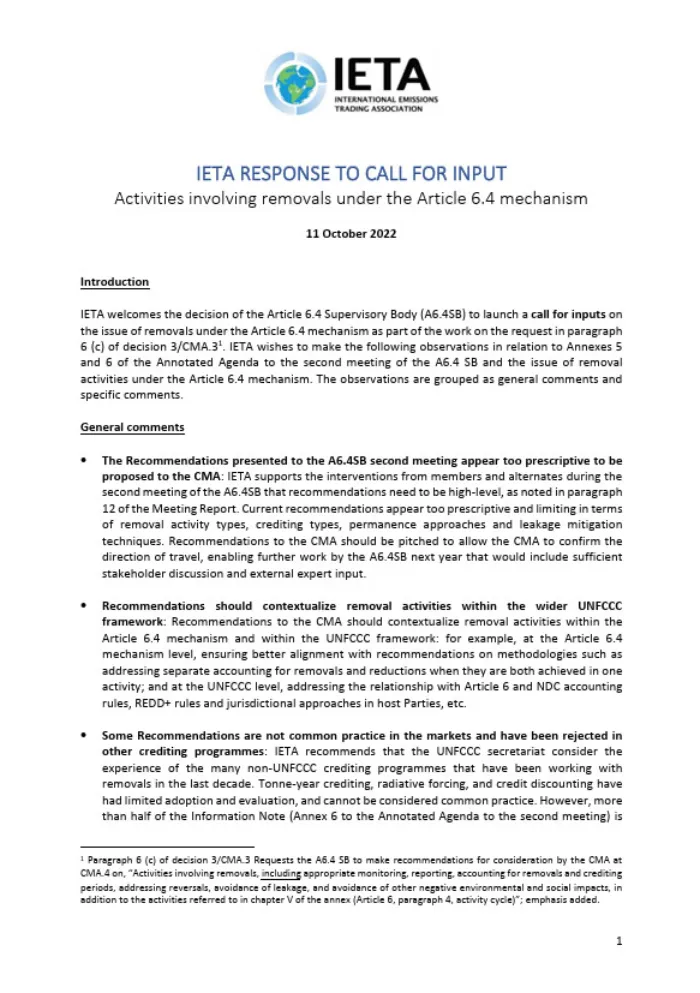 Public Consultation on VCMI’s Provisional Claims Code of Practice - Aug 2022